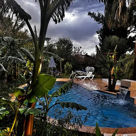 Historic Stone Villa With Private Pool, Garden & Full Sea View 凯里尼亚